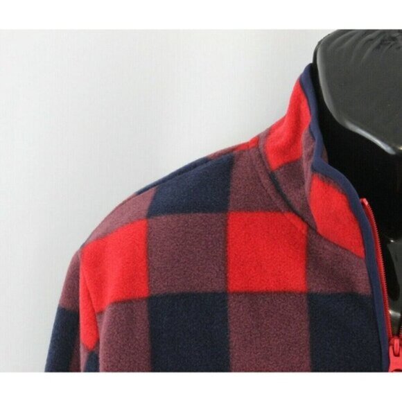 Fila Mens Jacket Woodlands Lumber Full Zip Long Sleeve Hiking Check Red Size L - Picture 5 of 14